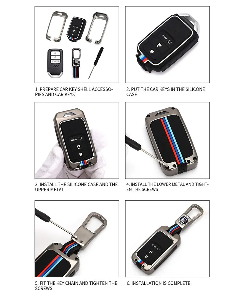Luxury Fashionable BMW Style Metal Zinc Alloy Car Remote Key Cover ā Premium Metal  Zinc Alloy Key Case Protector for Cars