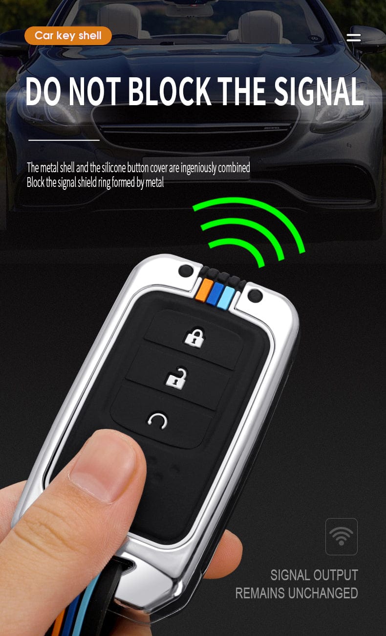 Luxury Fashionable BMW Style Metal Zinc Alloy Car Remote Key Cover ā Premium Metal  Zinc Alloy Key Case Protector for Cars