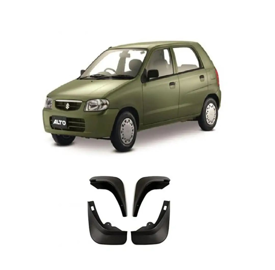 Mud Flaps / Splash Guards For Suzuki Alto 1000cc (Old Shape Models 2001-2015) 4 Pcs Set