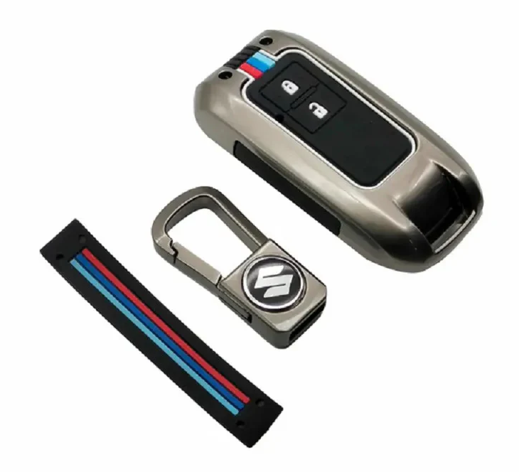 Luxury Fashionable BMW Style Metal Zinc Alloy Car Remote Key Cover – Premium Metal  Zinc Alloy Key Case Protector for Cars