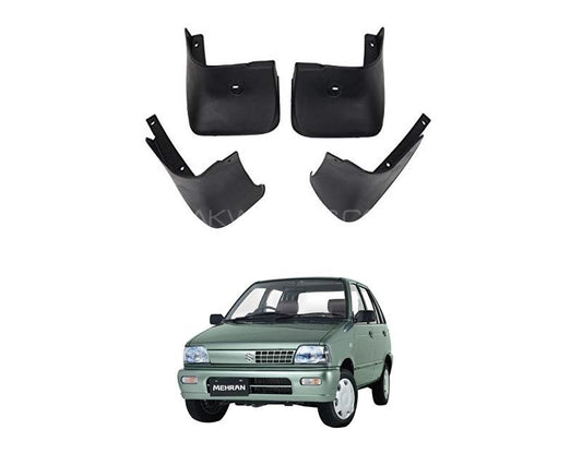 Mud Flaps / Splash Guards (Black) for Suzuki Mehran 4 Pcs Set