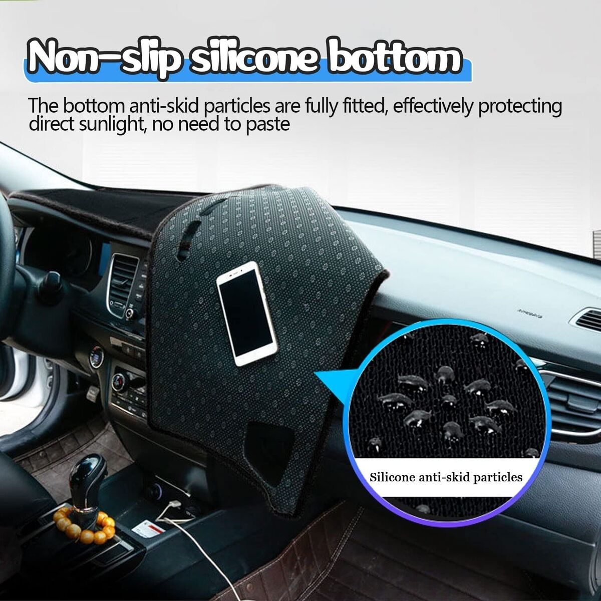 Car Dashboard Mats Heavy Fur Velvet / High Quality Dash Mat Carpets - Anti-Scratch | Washable | Velvet Material