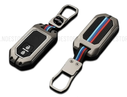 Luxury Fashionable BMW Style Metal Zinc Alloy Car Remote Key Cover – Premium Metal  Zinc Alloy Key Case Protector for Cars